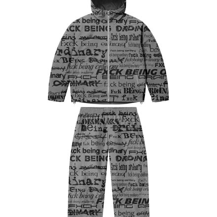 Grey windbreaker set