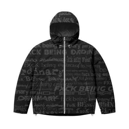 Black windbreaker jacket